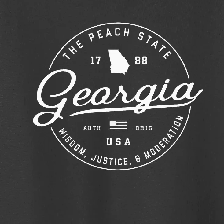 Georgia  Us State Travel Vacation Ga Usa Toddler T-Shirt