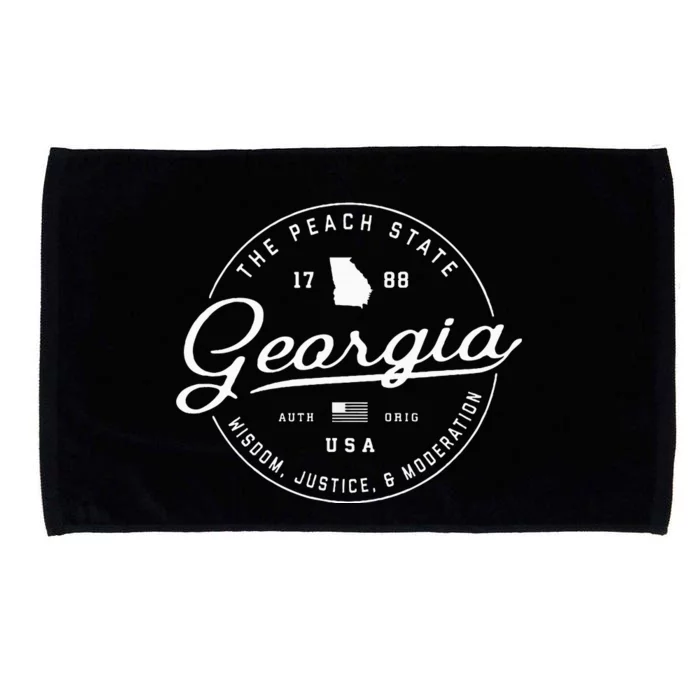 Georgia  Us State Travel Vacation Ga Usa Microfiber Hand Towel