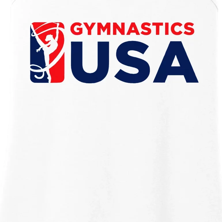 Gymnastics Usa Support The T.E.A.M. U.S.A Flag Ladies Essential Tank