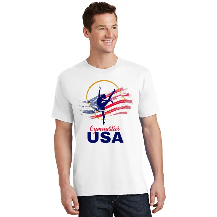 Gymnastics Usa Support T-Shirt