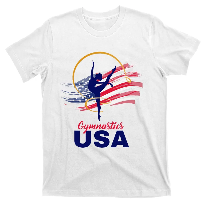 Gymnastics Usa Support T-Shirt