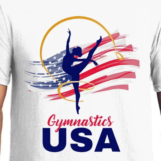 Gymnastics Usa Support Pajama Set