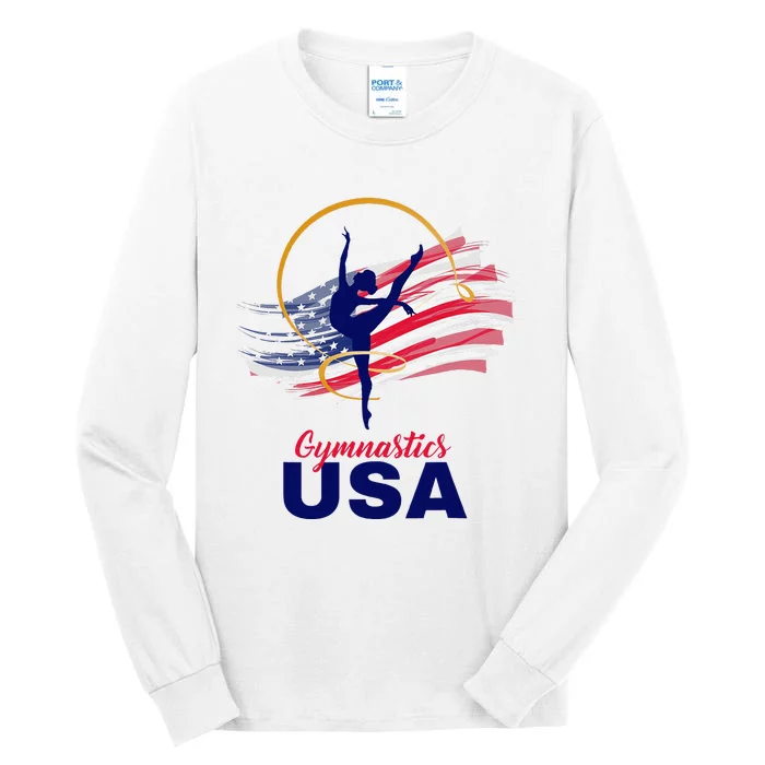 Gymnastics Usa Support Tall Long Sleeve T-Shirt