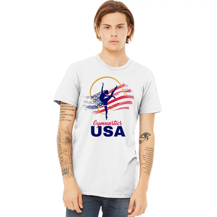 Gymnastics Usa Support Premium T-Shirt