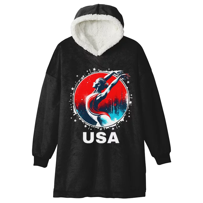 Gymnastics United States Gymnastics Team Apparel Gymnastics Hooded Wearable Blanket