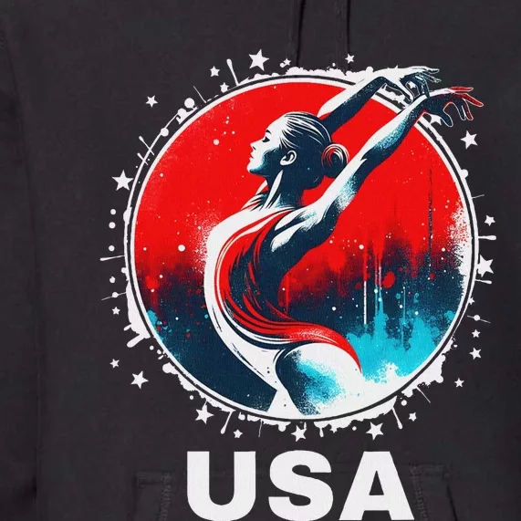 Gymnastics United States Gymnastics Team Apparel Gymnastics Premium Hoodie