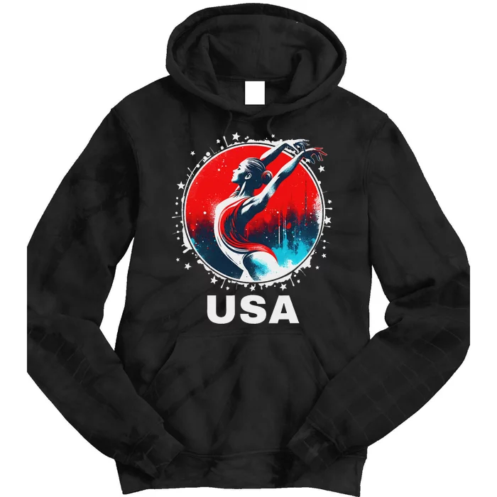 Gymnastics United States Gymnastics Team Apparel Gymnastics Tie Dye Hoodie