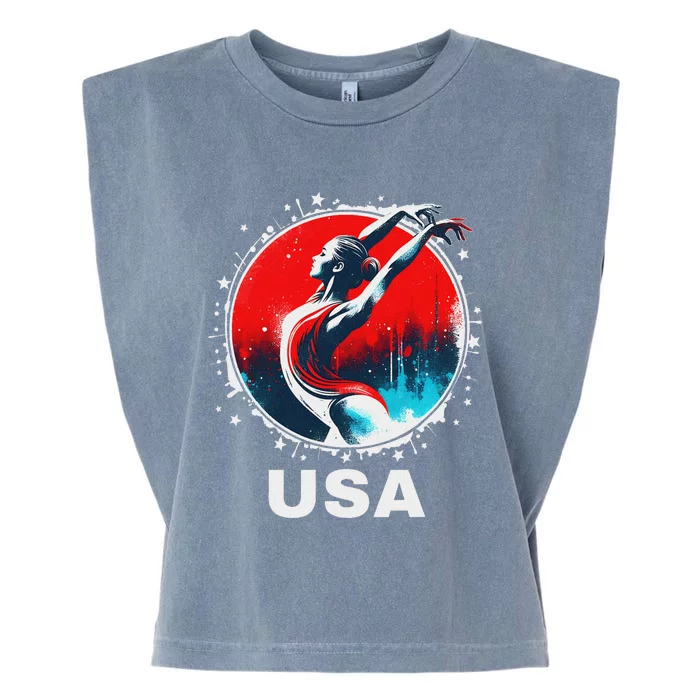 Gymnastics United States Gymnastics Team Apparel Gymnastics Garment-Dyed Women's Muscle Tee