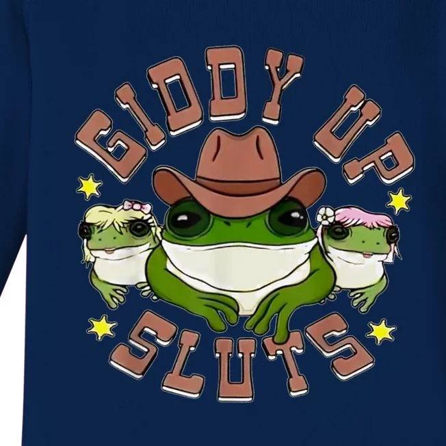 Giddy Up Sluts Baby Long Sleeve Bodysuit