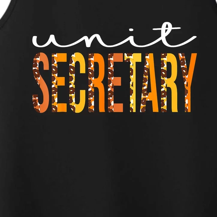 Gifts Unit Secretary Leopard Squad Cute Fall Season Performance Tank