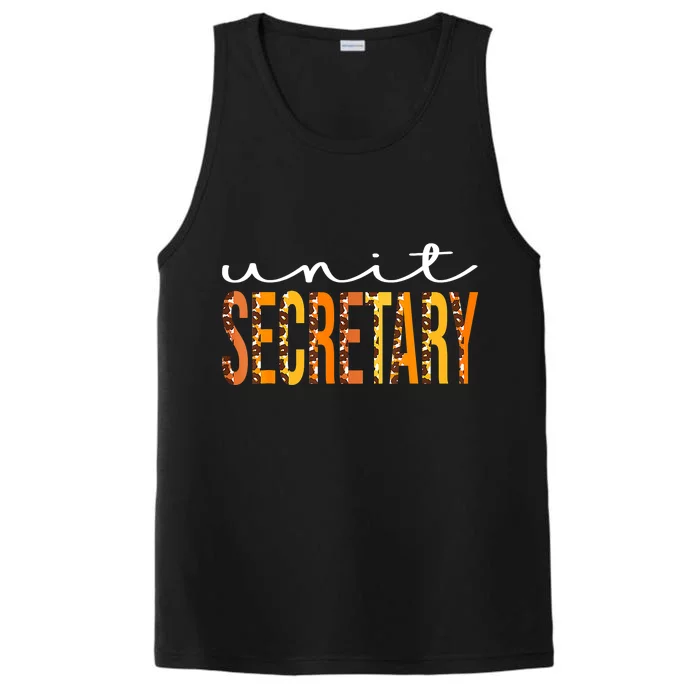 Gifts Unit Secretary Leopard Squad Cute Fall Season Performance Tank