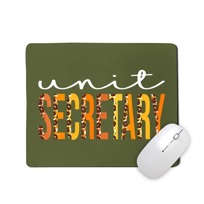 Gifts Unit Secretary Leopard Squad Cute Fall Season Mousepad