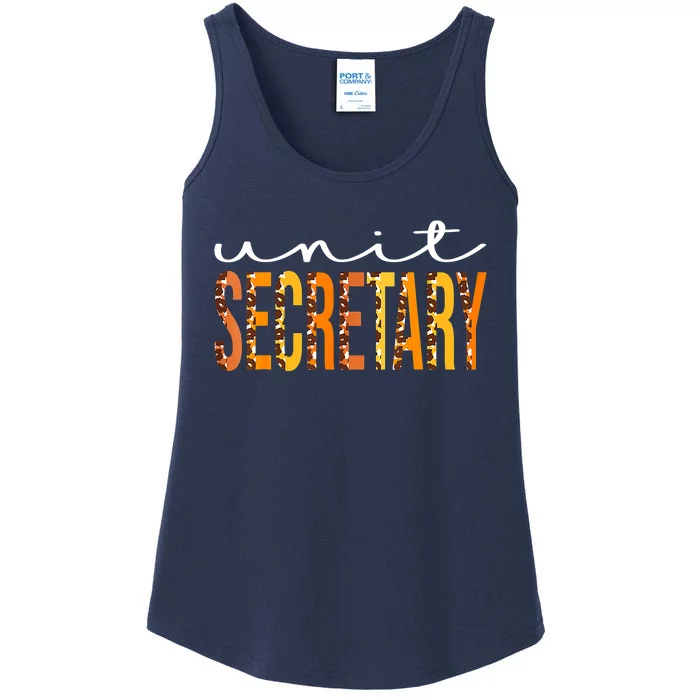 Gifts Unit Secretary Leopard Squad Cute Fall Season Ladies Essential Tank