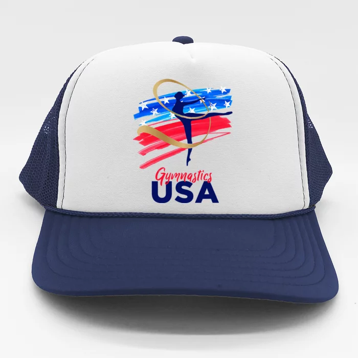 Gymnastics Usa Support The Team Trucker Hat