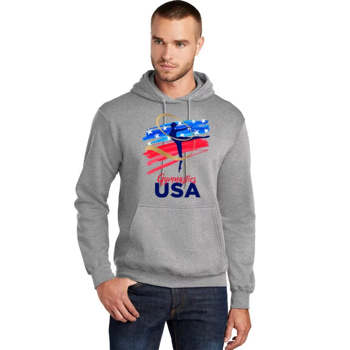 Gymnastics Usa Support The Team Tall Hoodie