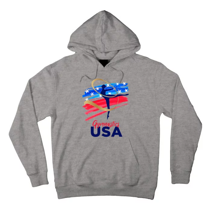 Gymnastics Usa Support The Team Tall Hoodie