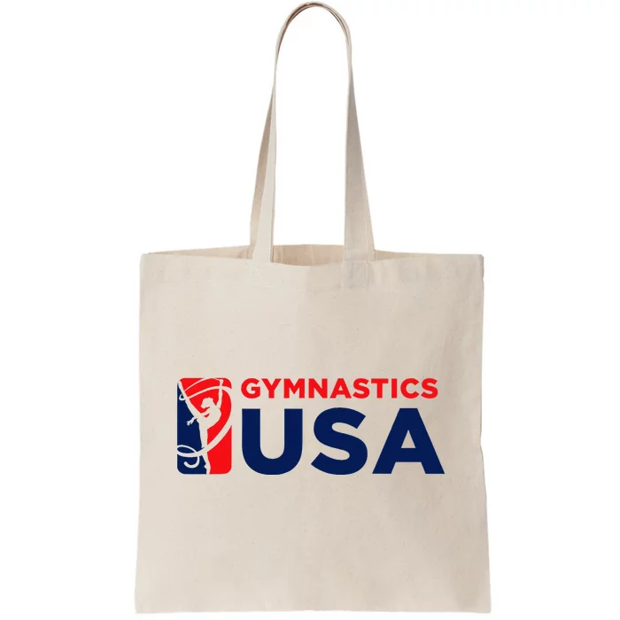 Gymnastics Usa Support The T.E.A.M. U.S.A Flag Tote Bag