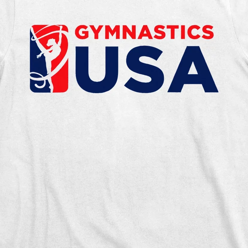 Gymnastics Usa Support The T.E.A.M. U.S.A Flag T-Shirt