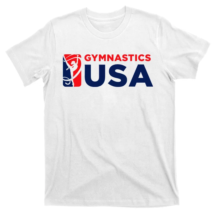 Gymnastics Usa Support The T.E.A.M. U.S.A Flag T-Shirt