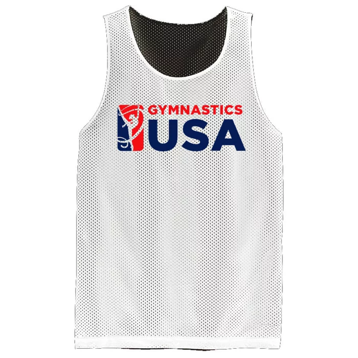 Gymnastics Usa Support The T.E.A.M. U.S.A Flag Mesh Reversible Basketball Jersey Tank