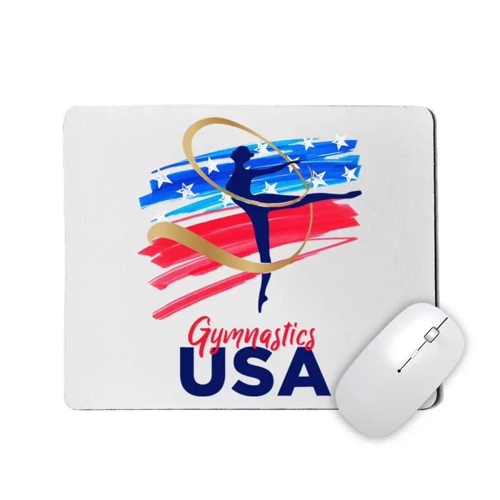 Gymnastics USA Support the Team USA Flag Mousepad