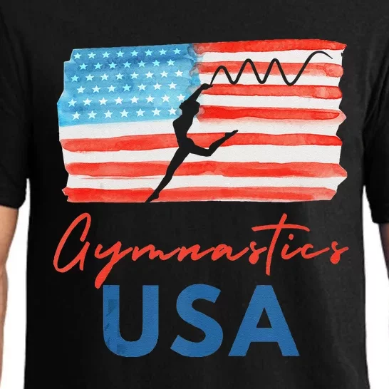 Gymnastics Usa Support The Team Costumes Usa Flag Gymnastics Pajama Set