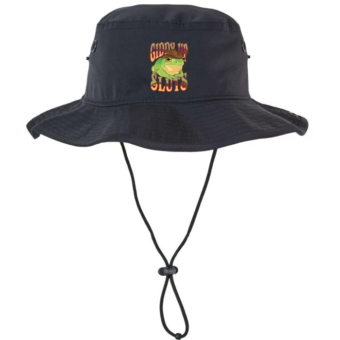 Giddy Up Sluts Funny Western Ranch Cowgirl Rodeo Frog Legacy Cool Fit Booney Bucket Hat