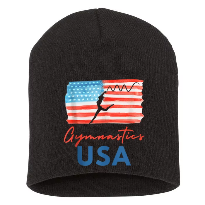 Gymnastics Usa Support The Team Costumes Usa Flag Gymnastics Short Acrylic Beanie