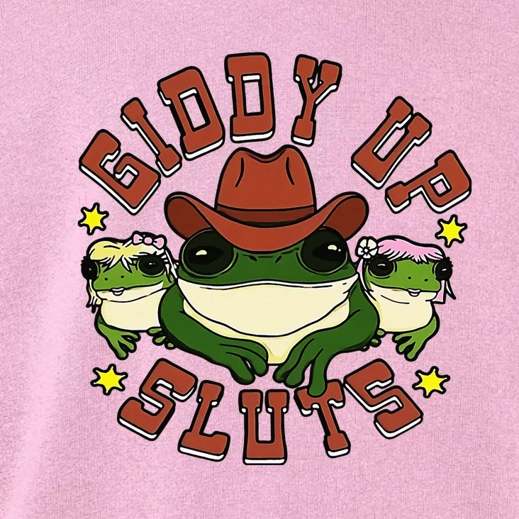 Giddy Up Sluts Frog Funny Toddler Hoodie