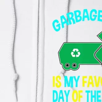 Garbage Uniform Trash Kids Garbage Man Costume Truck Full Zip Hoodie