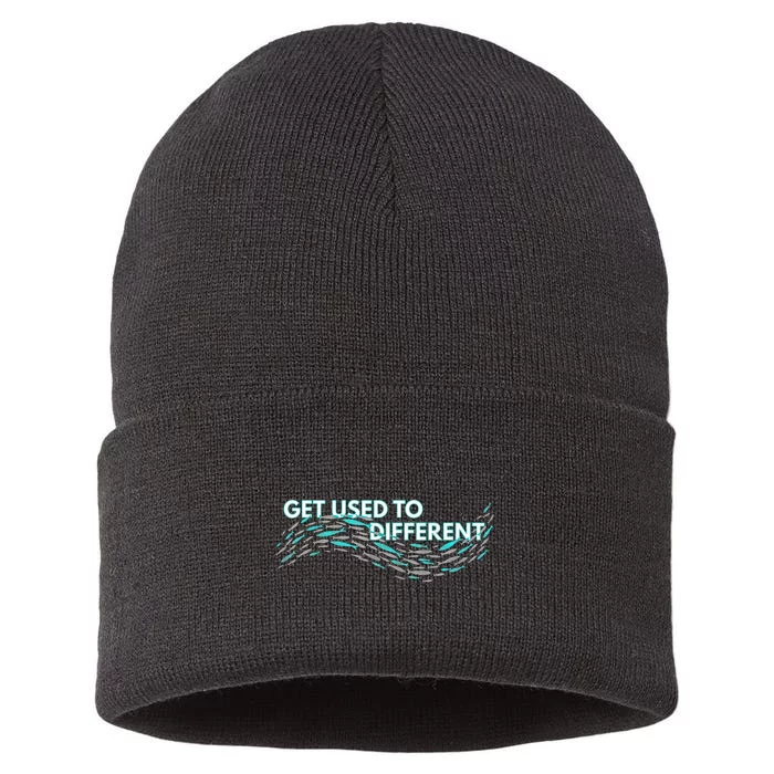 Get Used To Different X Chosen X Fish Against The Current Sustainable Knit Beanie