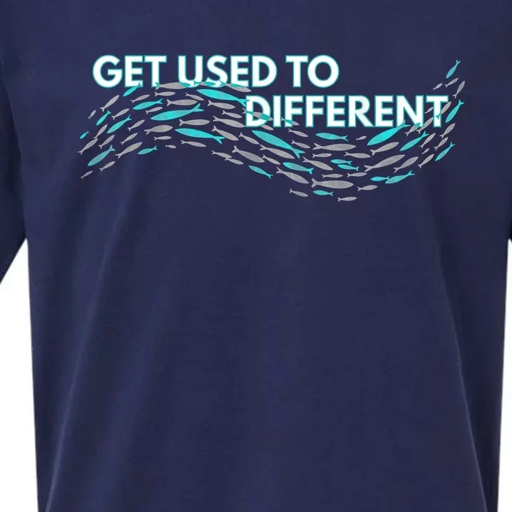 Get Used To Different X Chosen X Fish Against The Current Sueded Cloud Jersey T-Shirt