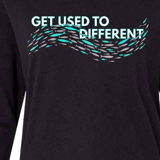 Get Used To Different X Chosen X Fish Against The Current Womens Cotton Relaxed Long Sleeve T-Shirt