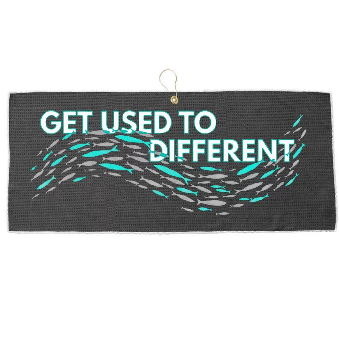 Get Used To Different X Chosen X Fish Against The Current Large Microfiber Waffle Golf Towel