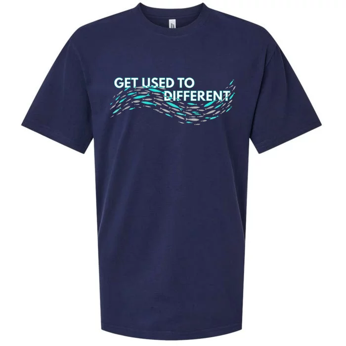 Get Used To Different X Chosen X Fish Against The Current Sueded Cloud Jersey T-Shirt