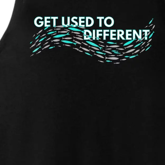 Get Used To Different X Chosen X Fish Against The Current Ladies Tri-Blend Wicking Tank