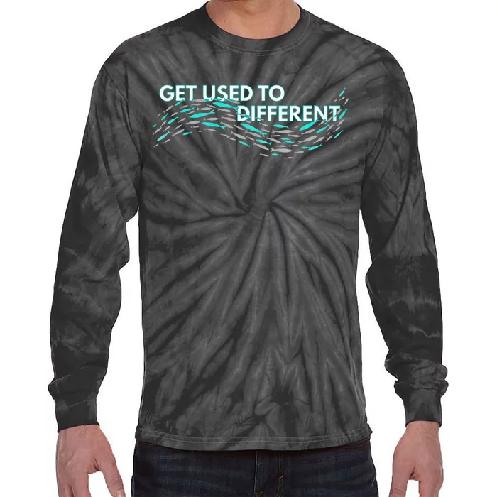 Get Used To Different X Chosen X Fish Against The Current Tie-Dye Long Sleeve Shirt