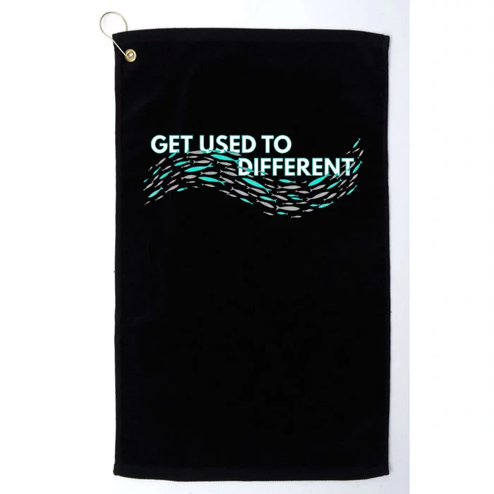 Get Used To Different X Chosen X Fish Against The Current Platinum Collection Golf Towel