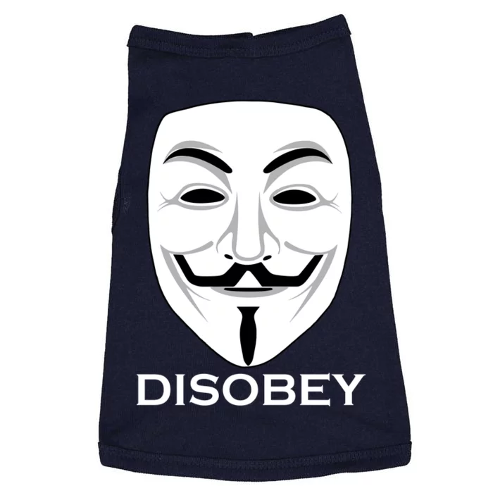 Guy Fawkes Mask Disobey Doggie Tank