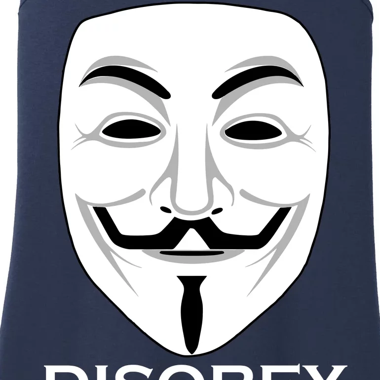 Guy Fawkes Mask Disobey Ladies Essential Tank