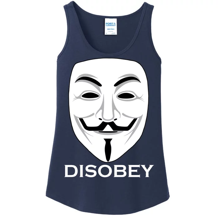 Guy Fawkes Mask Disobey Ladies Essential Tank