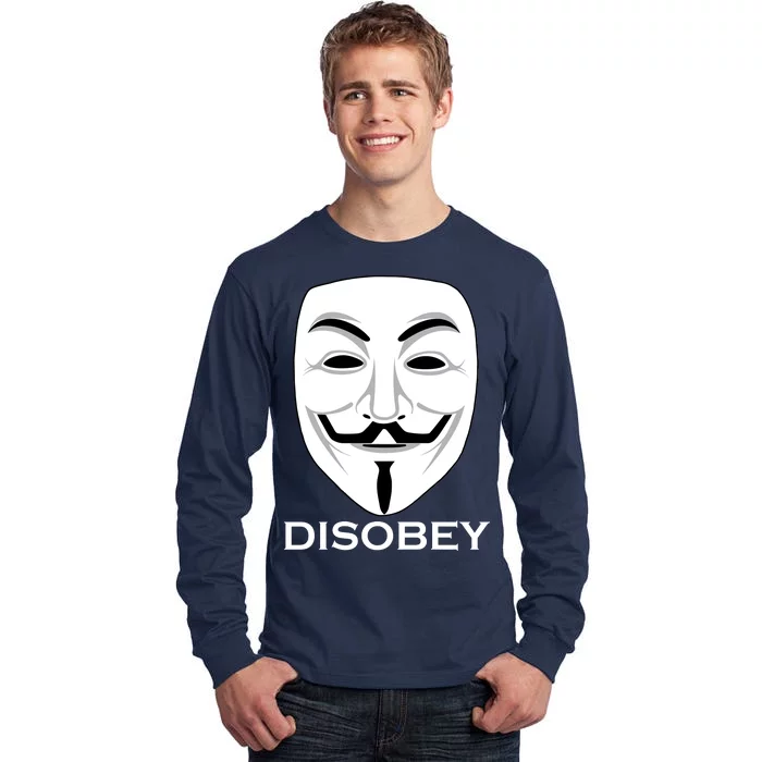 Guy Fawkes Mask Disobey Tall Long Sleeve T-Shirt