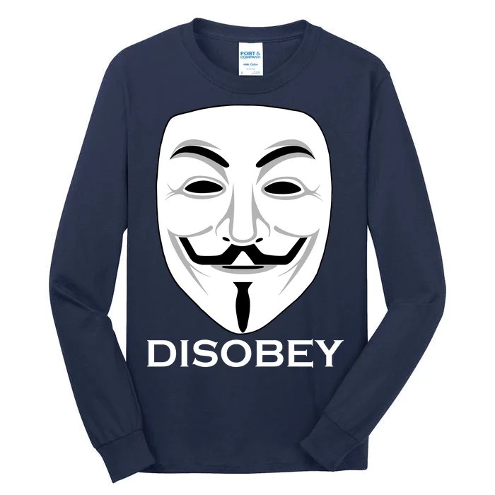 Guy Fawkes Mask Disobey Tall Long Sleeve T-Shirt