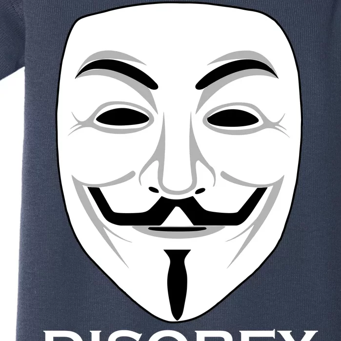 Guy Fawkes Mask Disobey Baby Bodysuit