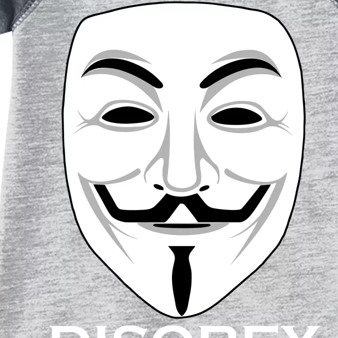 Guy Fawkes Mask Disobey Infant Baby Jersey Bodysuit