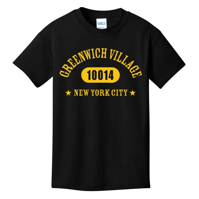 Greenwich Village 10014 New York City Nyc Athletic Design Kids T-Shirt