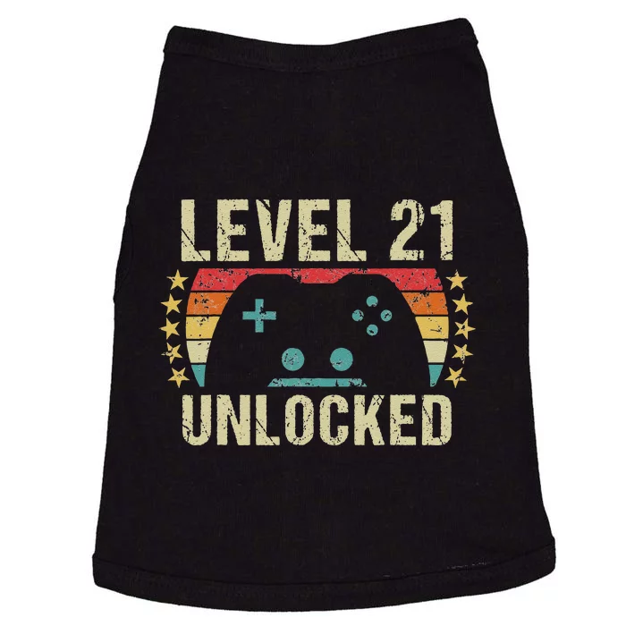 Gaming Vintage 21st Birthday Gift 21 Year Old Gamer Doggie Tank