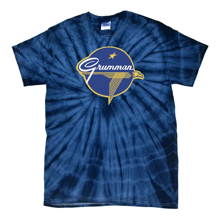 Grumman Vintage Aircraft Usa Tie-Dye T-Shirt