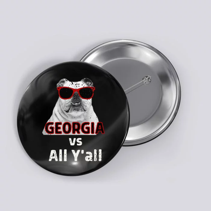 Georgia Vs All Yall Retro Vintage Button