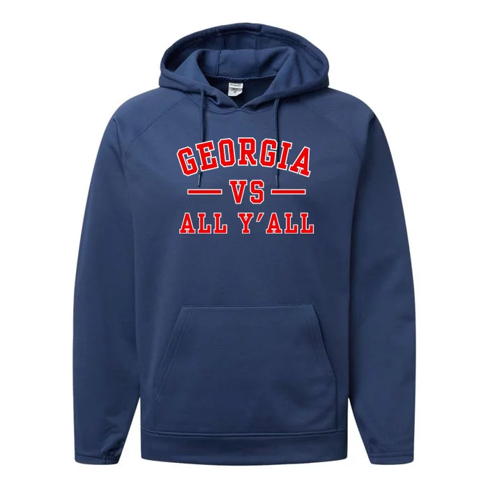 Georgia Vs All YAll Performance Fleece Hoodie